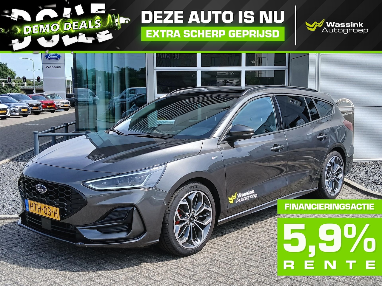 Ford Focus Wagon - 1.0 EcoBoost Hybrid 125pk ST-Line X | Panoramadak | Navigatie | Winter pack | - AutoWereld.nl