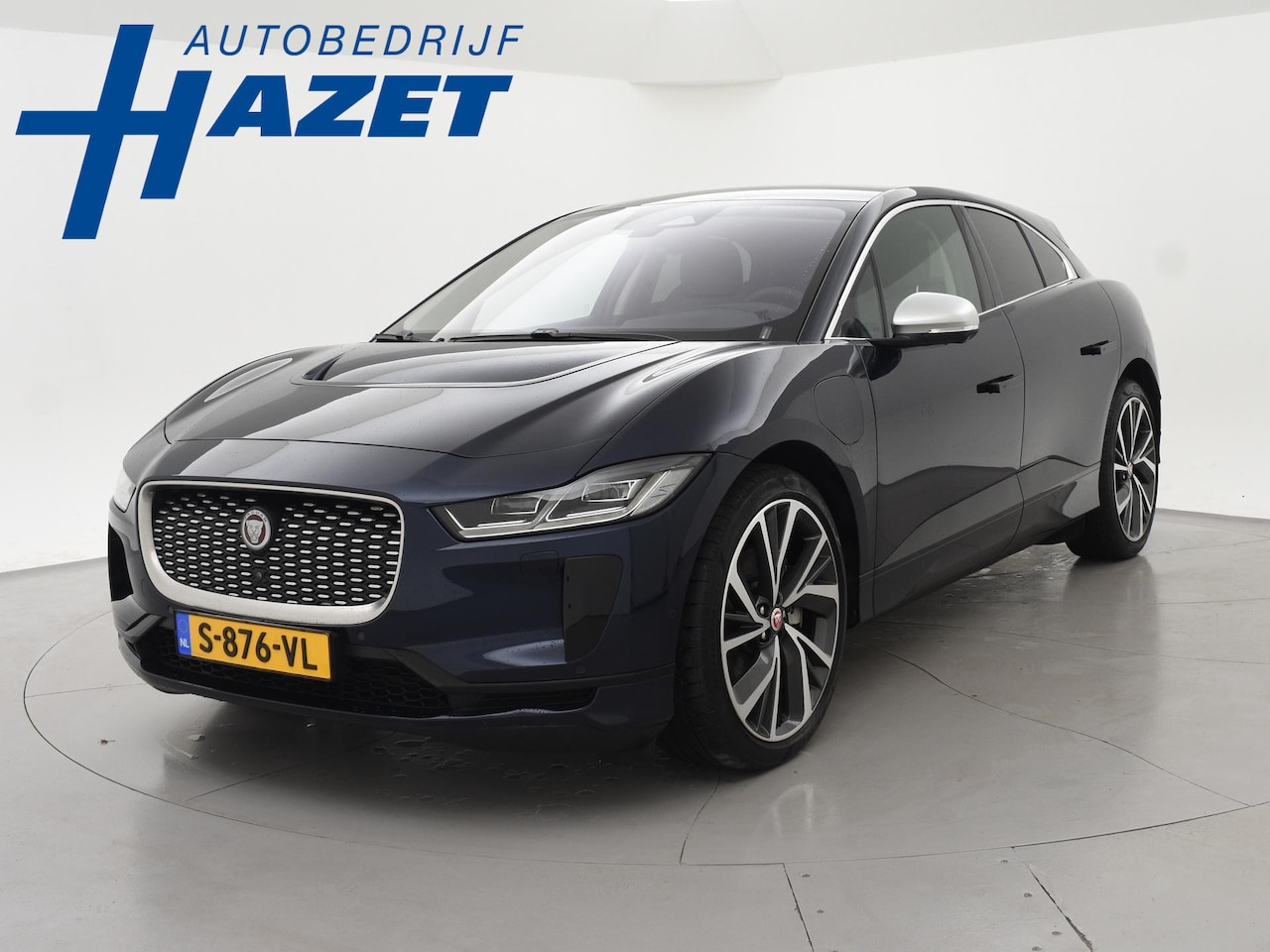Jaguar I-PACE - EV400 HSE 90 kWh *PORTOFINO BLUE* + 22 INCH | LUCHTVERING | PANORAMA | 360 CAMERA | STOELV - AutoWereld.nl