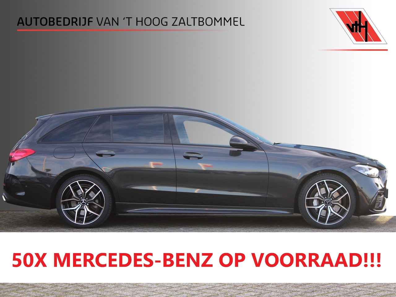 Mercedes-Benz C-klasse Estate - 300e AMG Line NIGHT PAKKET DISTRONIC SFEER CARPLAY CAMERA MULTIBEAM 19'' - AutoWereld.nl
