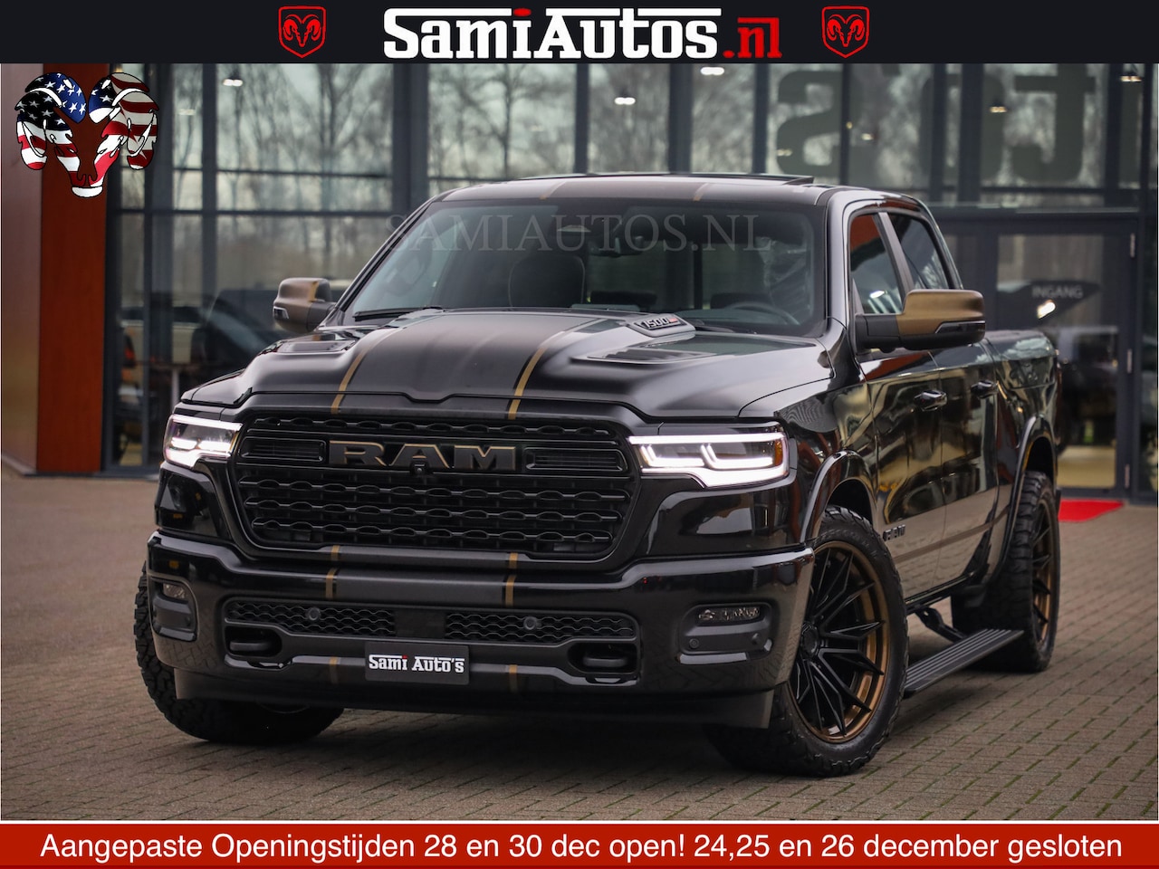 Dodge Ram 1500 - Limited Night H.O 540HP 706Nm | Massage + Full Option | De Meest Luxe en Volle Pick-Up in - AutoWereld.nl