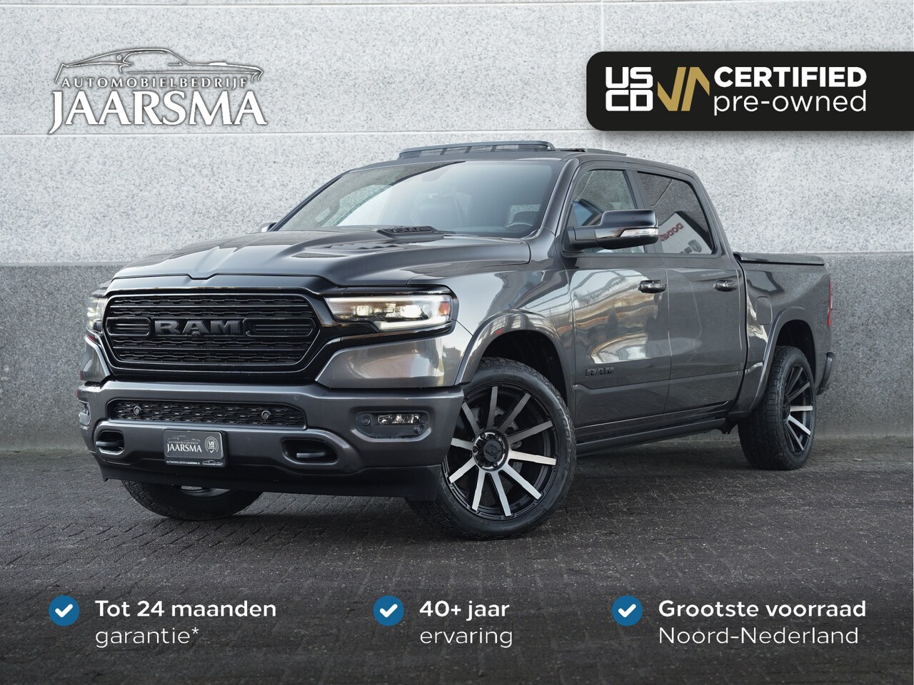 Dodge Ram 1500 - 5.7 V8 4x4 Limited Night CrewCab | Luchtvering | Hard cover | XD Wheels | Adaptive Cruise - AutoWereld.nl