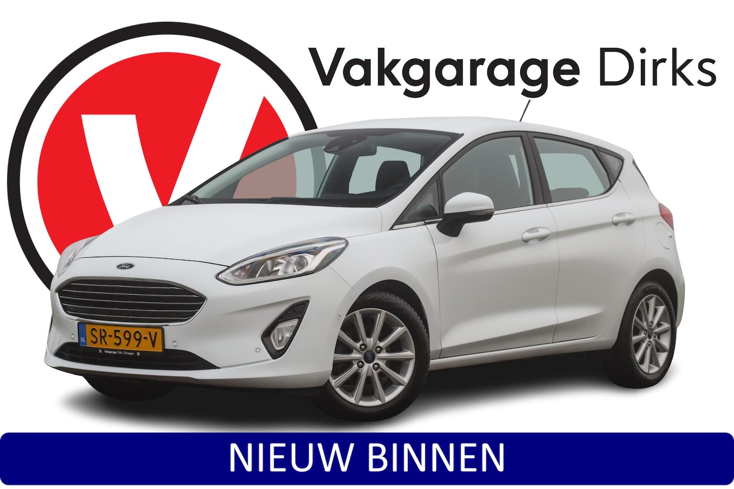 Ford Fiesta - 1.0 EcoBoost Aut. Titanium ✅ Carplay ✅ Navi ✅ Camera - AutoWereld.nl