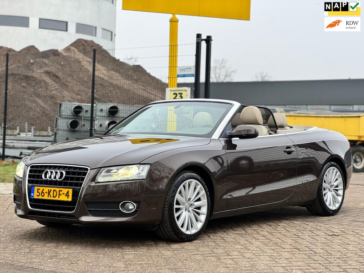 Audi A5 Cabriolet - 3.2 FSI Pro Line|ORIGINEEL NL|LAGE KM MET NAP|AUT|NAVI|LEDER|XENON| - AutoWereld.nl