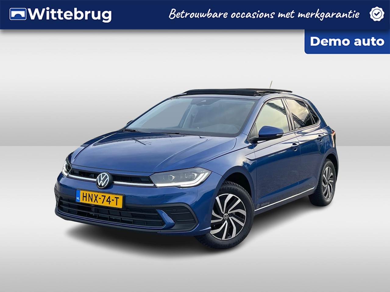 Volkswagen Polo - 1.0 TSI Life Edition / Led Matrix Koplampen / Panoramadak / Achteruitrijcamera / App Conne - AutoWereld.nl