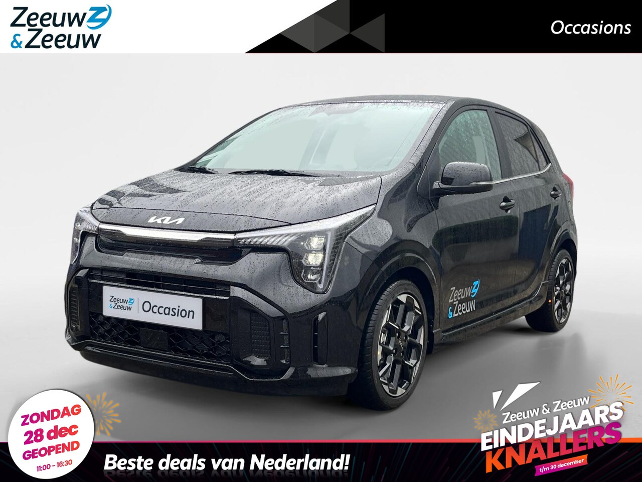 Kia Picanto - 1.0 DPI GT-Line Nieuw model | Meest luxe uitvoering | Fabrieksgarantie t/m 11-04-2032 + 3x - AutoWereld.nl