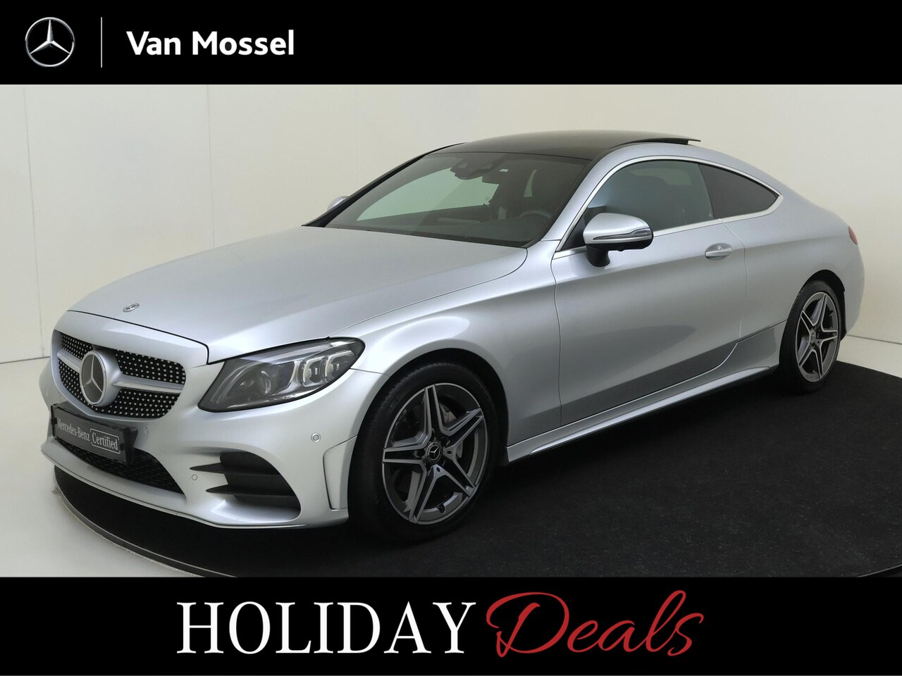 Mercedes-Benz C-klasse Coupé - 200 Premium Plus Pack Facelift /Digitale cockpit /Panoramadak /Burmester /Rijassistentiepa - AutoWereld.nl