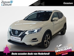 Nissan Qashqai - 1.3 DIG-T Tekna + *Automaat*Navi+360Camera*Panoramadak*Nappa Leder*Parc Assist*VOL OPTIES