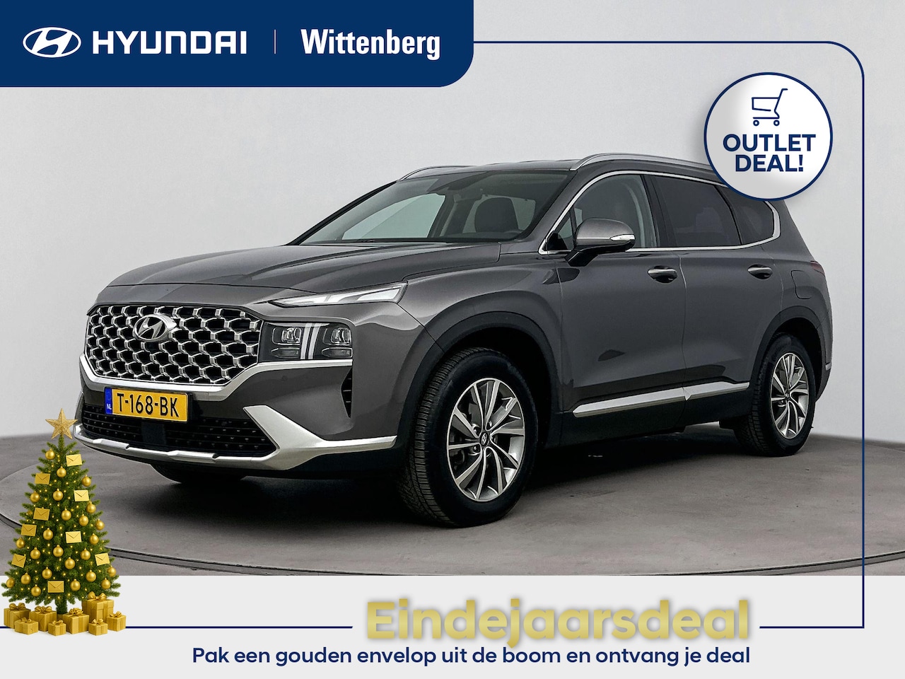 Hyundai Santa Fe - 1.6 T-GDI PHEV COMFORT SMART | OUTLETDEAL! | SOH 98% | TREKHAAK | CHIQUE LEDEREN INTERIEUR - AutoWereld.nl