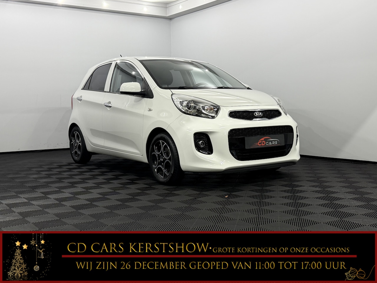 Kia Picanto - 1.0 CVVT DynamicLine Half leder, Clima, Cruise control, Radio, Mistlamp, Lichtmetalen velg - AutoWereld.nl