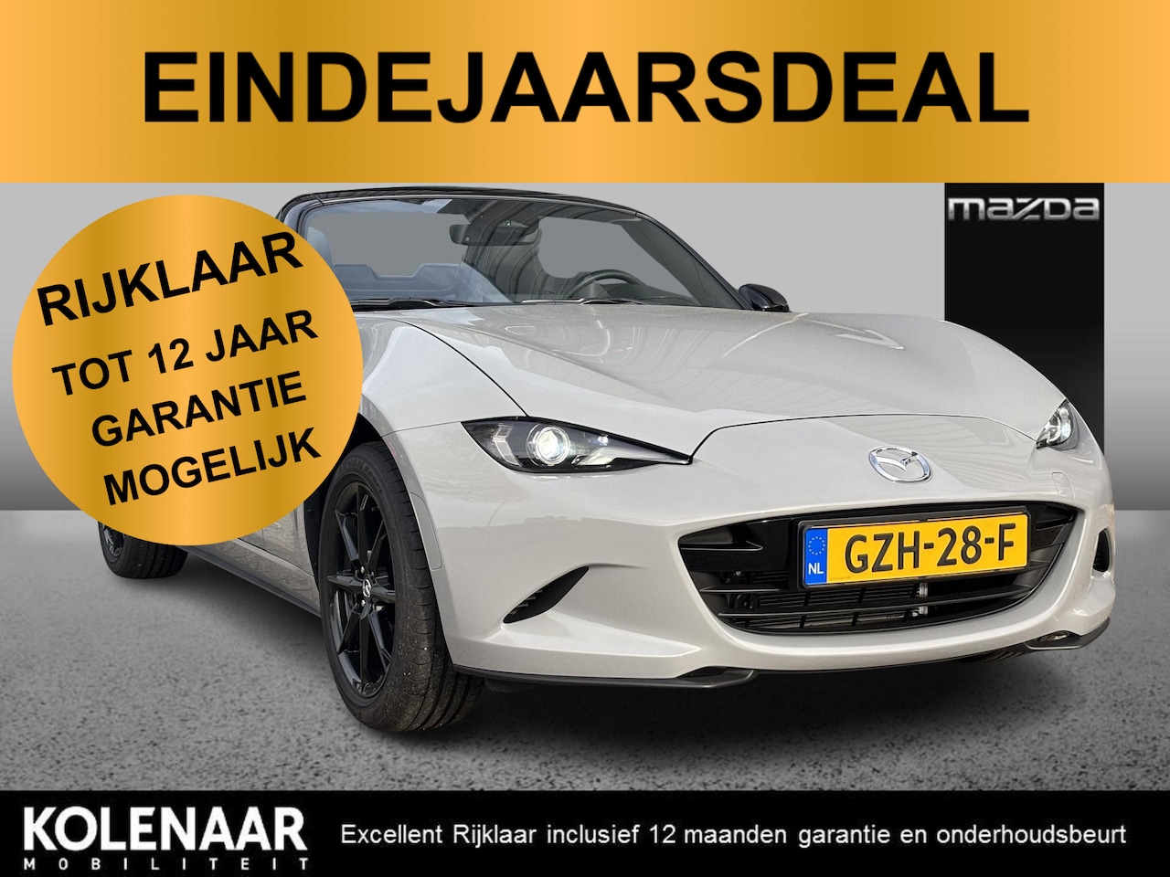 Mazda MX-5 - 1.5 Sky-G 132 Exclusive-Line /Black Pack: Velgen, Spiegelkappen en Achterspoiler/Demonstra - AutoWereld.nl