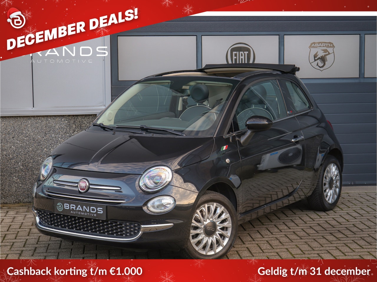 Fiat 500 C - 1.2 Lounge Navi Climate PDC Garantie - AutoWereld.nl