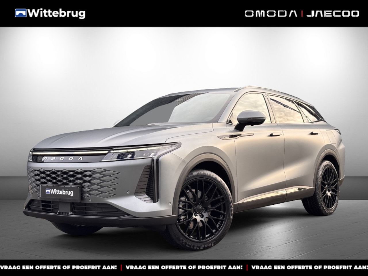 Omoda 9 - Premium Black Pack Plug-In Hybride Automaat met 1100 km Range, Black Pack, 21 inch Lichtme - AutoWereld.nl