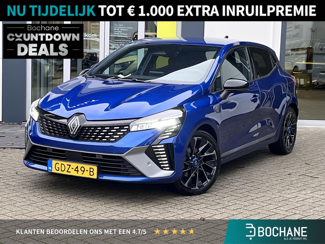 Renault Clio - 1.6 E-Tech Full Hybrid 145 esprit Alpine Navigatie / Climate control / Cruise control - AutoWereld.nl