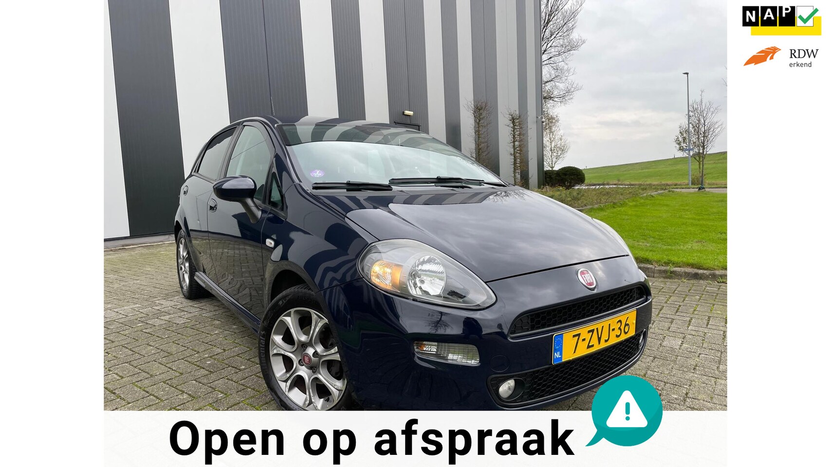 Fiat Punto Evo - 0.9 TwinAir Lounge 1e Eigenaar-Nw APK&Beurt-Bomvol Opties-2 Sleutels - AutoWereld.nl