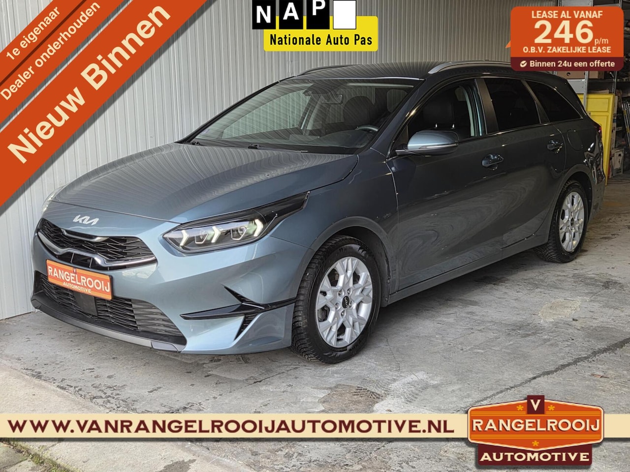 Kia Cee'd Sportswagon - Ceed 1.0 T-GDi DynamicPlusLine, stoel + stuurverw., LED kopl., el. klep, keyless - AutoWereld.nl