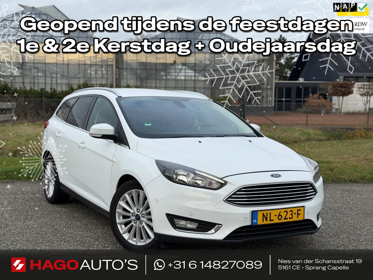 Ford Focus Wagon - 1.5 TDCI Titanium AUT | Navi | Carplay | Climate | PDC | Trekhaak - AutoWereld.nl