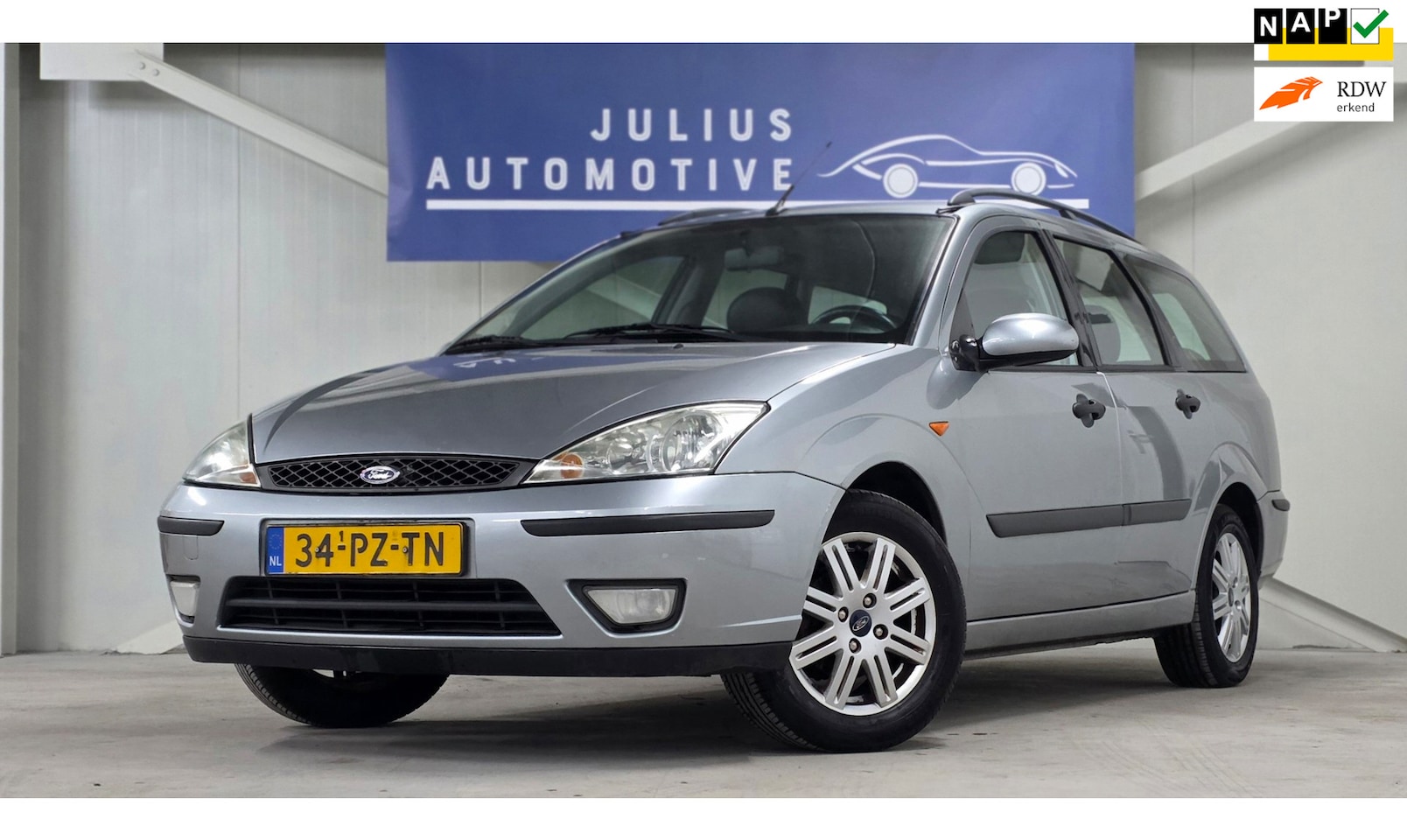 Ford Focus Wagon - 1.6-16V Futura Leer Trekhaak DB+WP 2023 Clima Nieuwe APK! - AutoWereld.nl