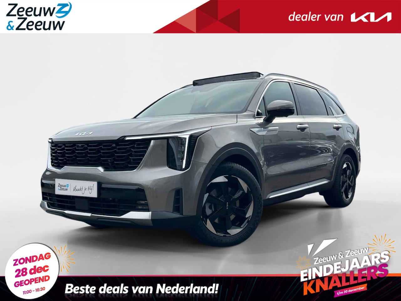 Kia Sorento - 1.6 T-GDi Plug-in Hybrid 4WD ExecutiveLine 7p. UIT VOORRAAD LEVERBAAR | 253 pk | Head-up d - AutoWereld.nl