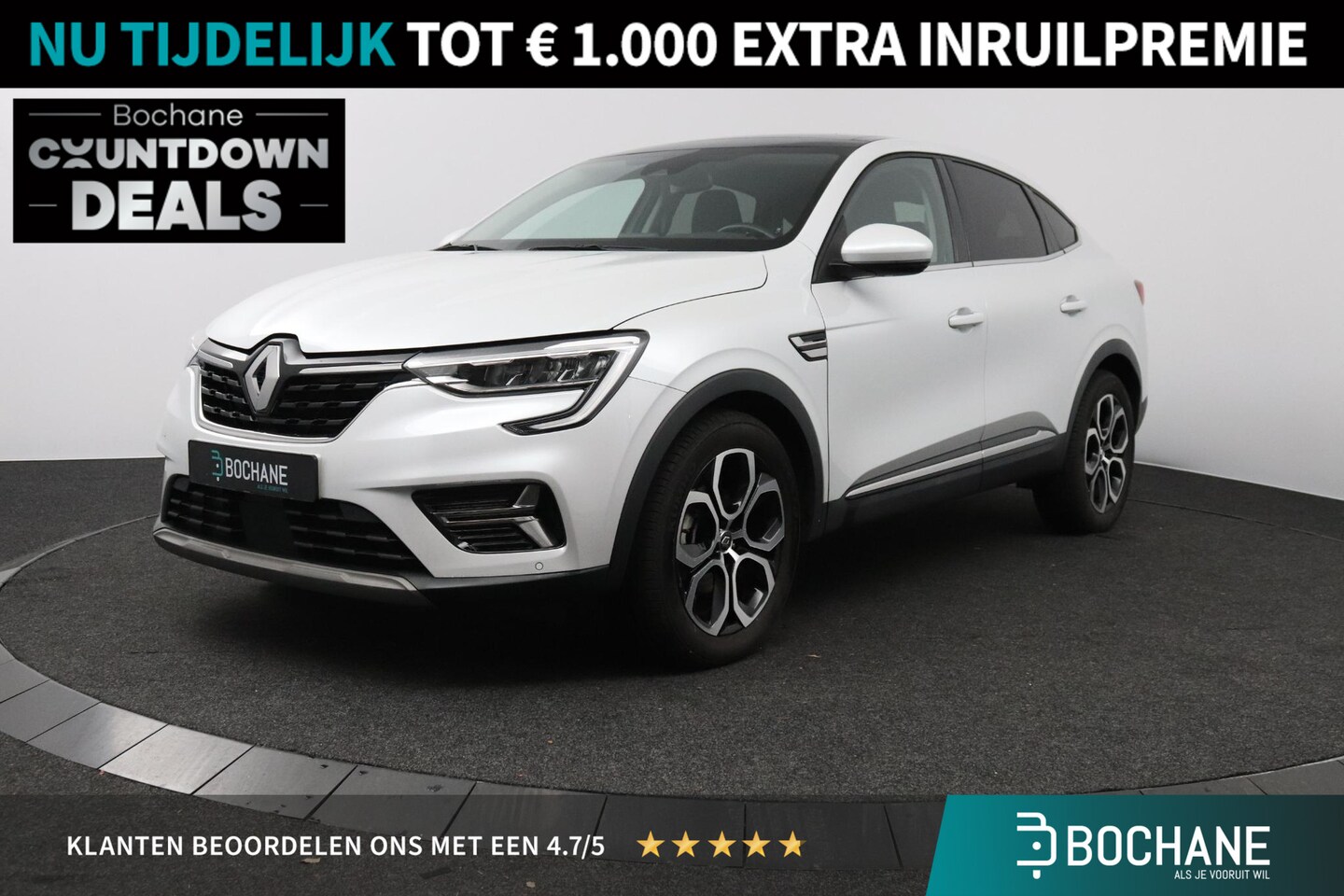 Renault Arkana - 1.6 E-Tech hybrid 145 techno | Kerstaanbieding | Panoramadak | Pack Solid | Adaptive Cruis - AutoWereld.nl