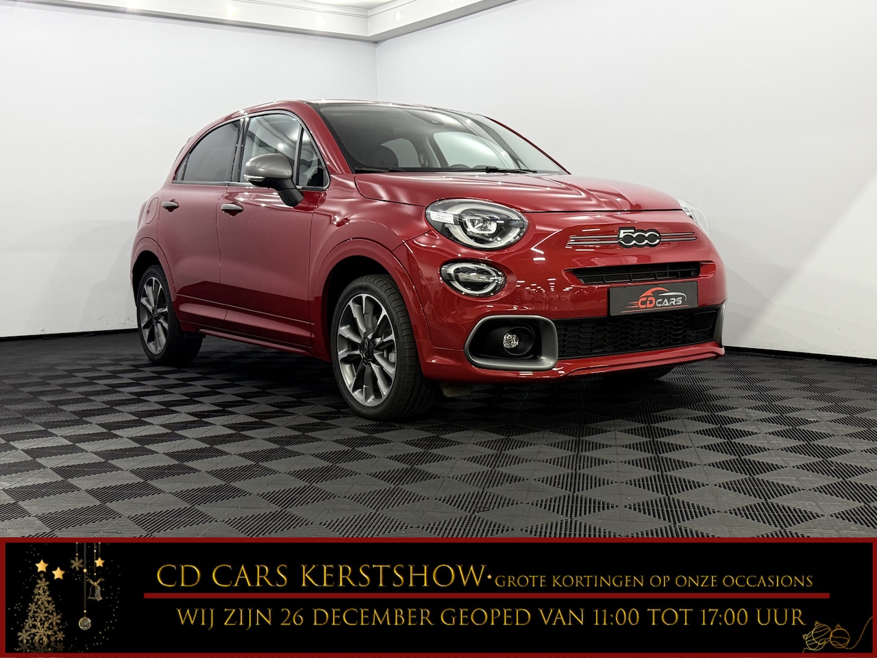 Fiat 500 X - 1.5 Hybrid RED Half leder, Camera, Apple carplay, Cruise control, Keyless start, Clima, Li - AutoWereld.nl