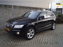 Audi Q5 - 2.0 TFSI Quattro S Line Autom Panodak Half Leder/Stof Sportst Navi Clima Xenon Cruise 2x P