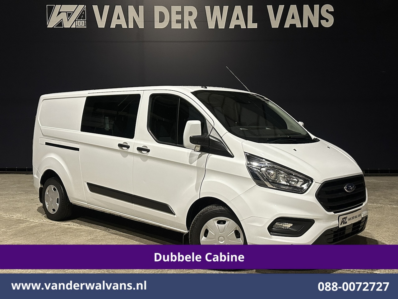 Ford Transit Custom - 2.0 TDCI 131pk Automaat L2H1 Dubbele Cabine Euro6 Airco | 6-Zits | Camera | Navigatie | Ap - AutoWereld.nl