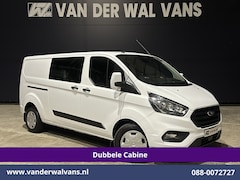 Ford Transit Custom - 2.0 TDCI 131pk Automaat L2H1 Dubbele Cabine Euro6 Airco | 6-Zits | Camera | Navigatie | Ap