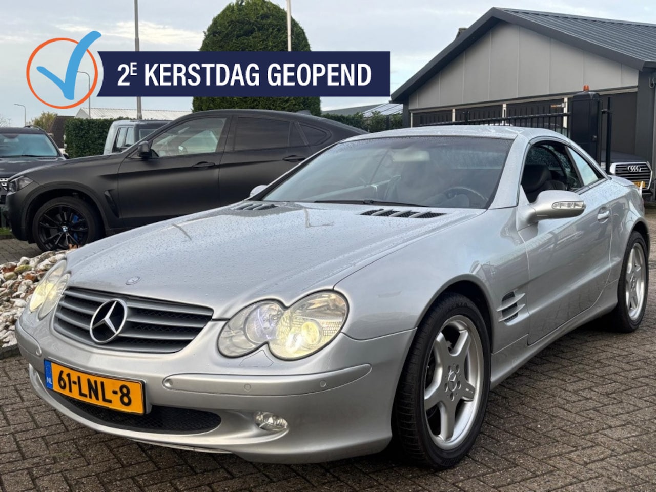 Mercedes-Benz SL-klasse Cabrio - SL500 V8 Benzine 2002 Grijs Youngtimer - AutoWereld.nl