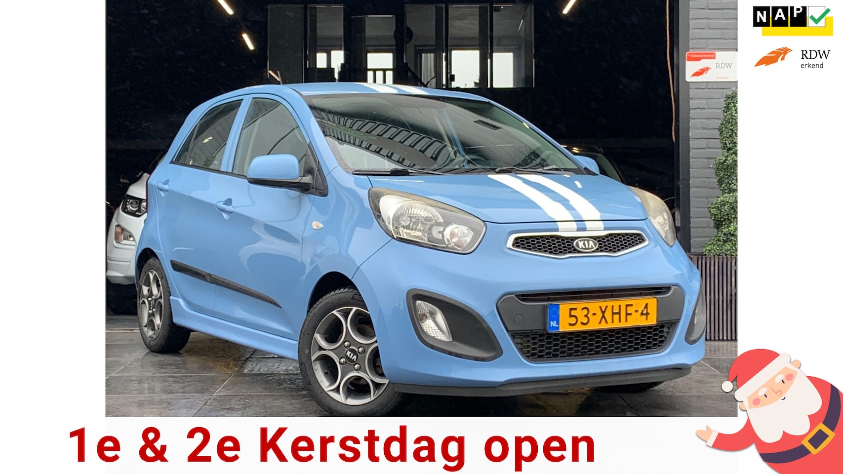 Kia Picanto - 1.0 CVVT Airco|5Deurs|Elek.ramen|NAP|APK - AutoWereld.nl