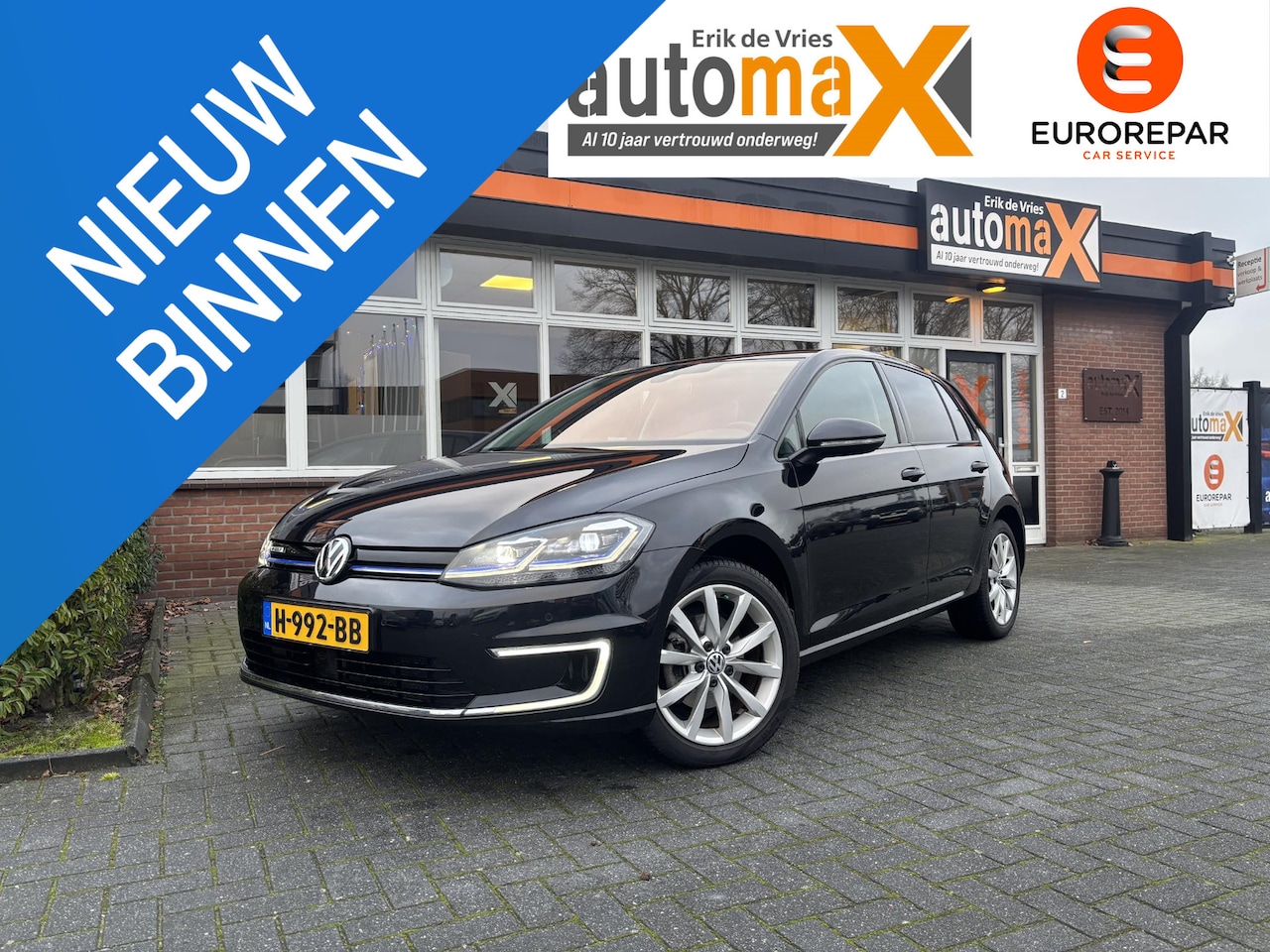 Volkswagen e-Golf - |Leder!|Full Led!|Adaptive Cruise!| - AutoWereld.nl