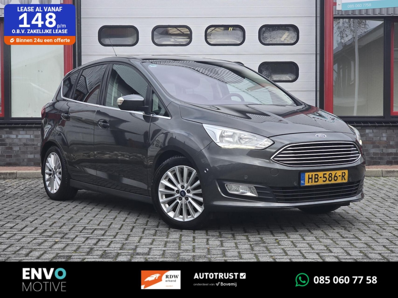 Ford C-Max - 1.0 Titanium Pano/Navi/Clima/Riem vv/PDC/LMV/APK - AutoWereld.nl