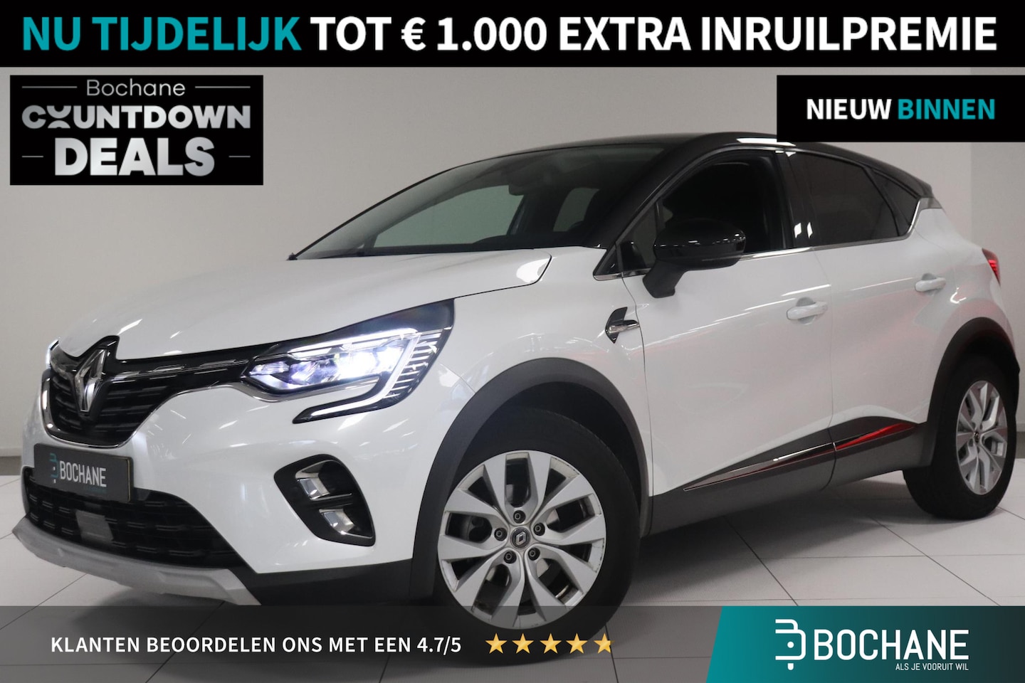 Renault Captur - 1.3 TCe 130 Intens | Camera | Trekhaak | Automaat | Climate control | Navigatie | Cruise c - AutoWereld.nl