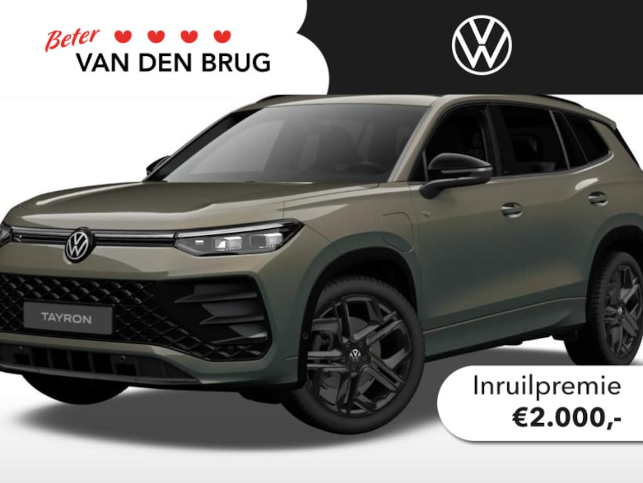 Volkswagen Tayron - R-Line-Edition 1.5 eHybrid 150 kW / 204 pk | Blackstyle | Led Matrix | 360 camera | Trekha - AutoWereld.nl