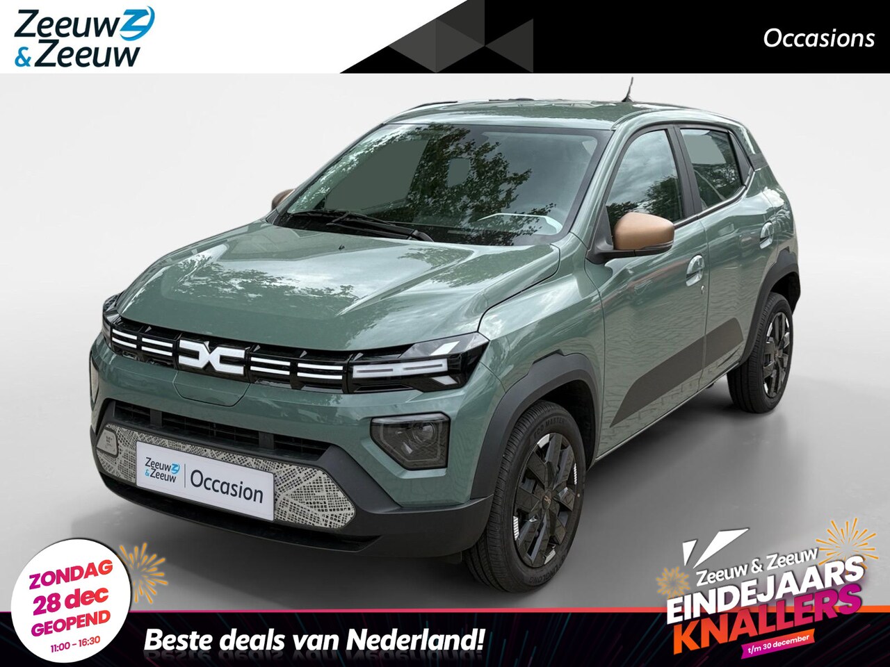 Dacia Spring - Extreme 65 26.8 kWh AUTOMAAT CAMERA CRUISE CONTROLE APPLE CARPLAY ANDROID AUTO ZEER MOOIE - AutoWereld.nl