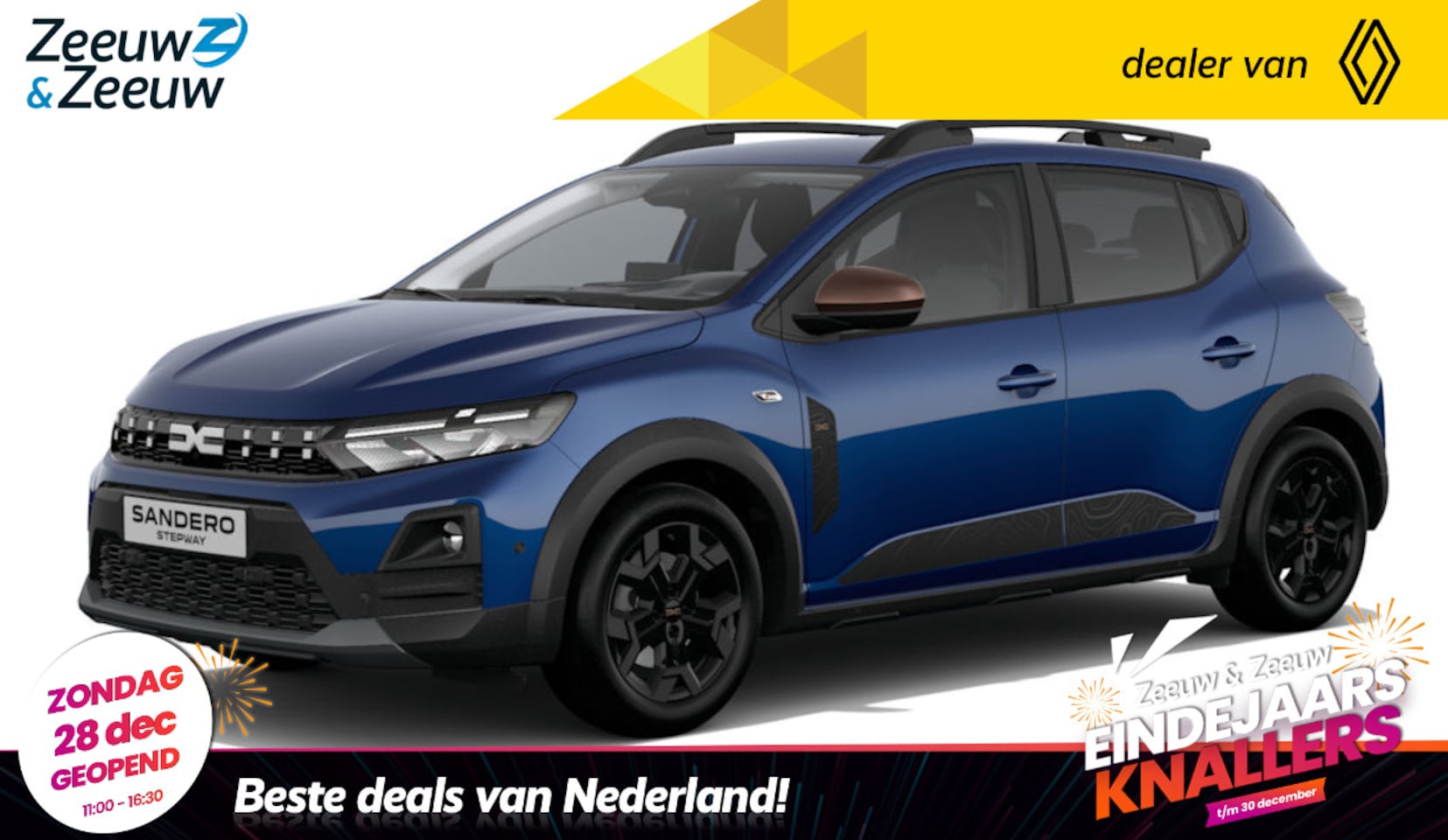 Dacia Sandero Stepway - Eco-G 120 extreme Vanaf nu te bestellen | leverbaar vanaf maart 2026 | profiteer nu van 7 - AutoWereld.nl