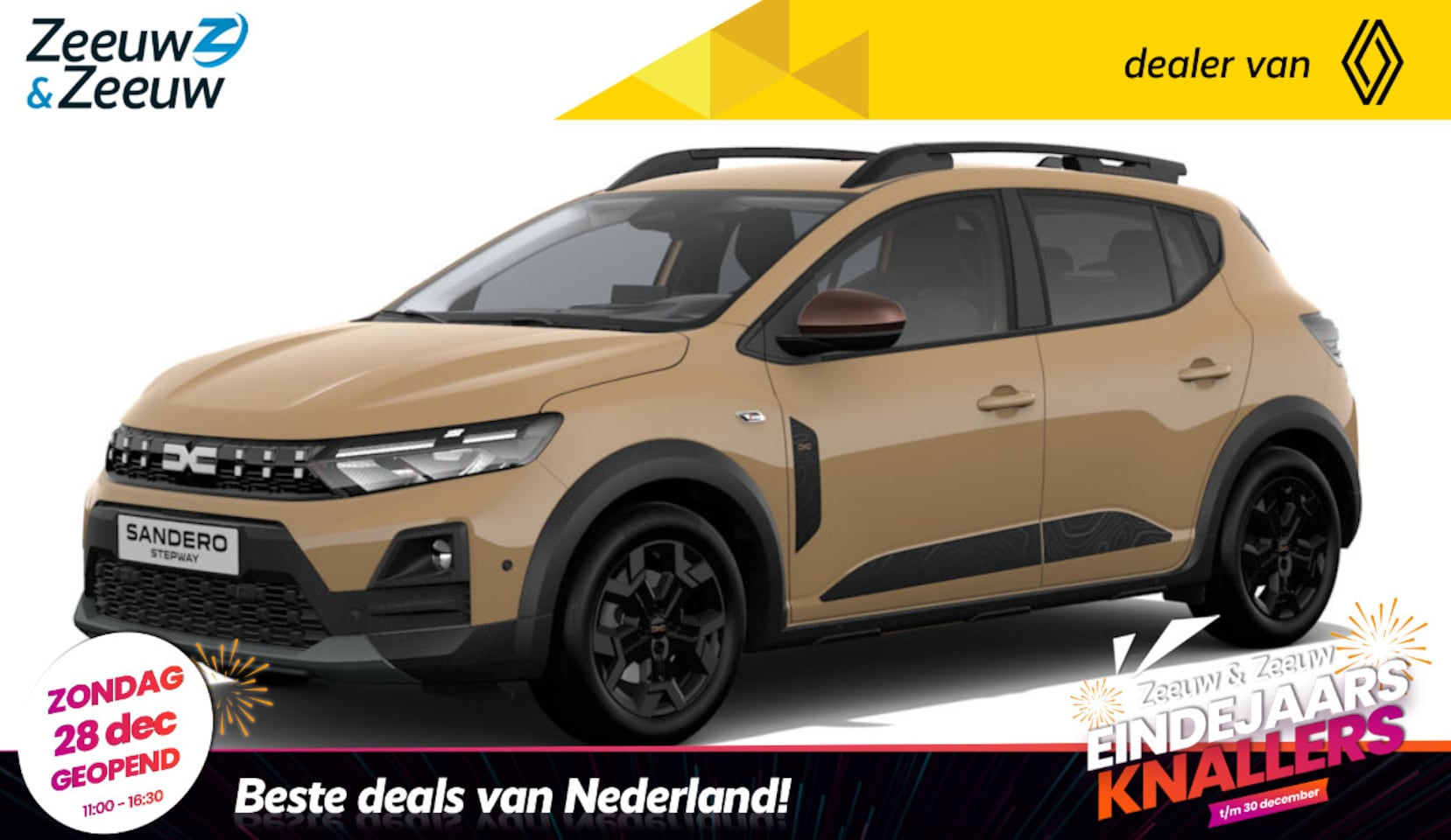 Dacia Sandero Stepway - Eco-G 120 automaat Limited edition Vanaf nu te bestellen leverbaar vanaf maart 2026 | Auto - AutoWereld.nl