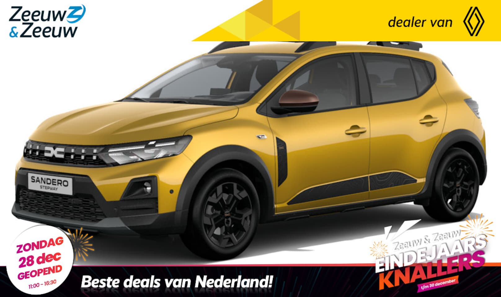 Dacia Sandero Stepway - Eco-G 120 extreme Vanaf nu te bestellen | leverbaar vanaf maart 2026 | profiteer nu van 7 - AutoWereld.nl