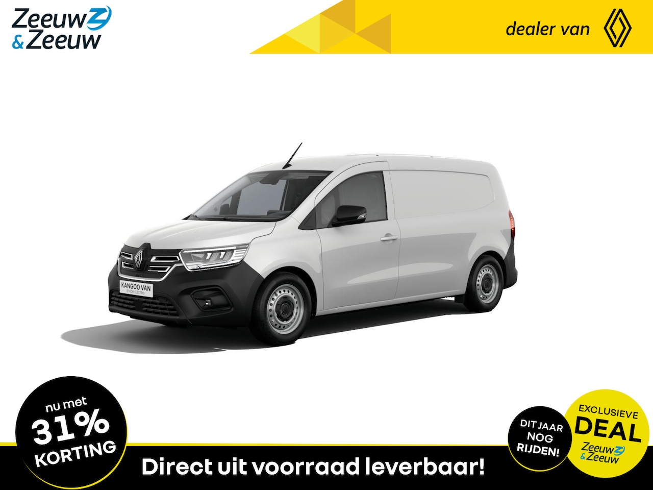 Renault Kangoo E-Tech - Advance L2 44 kWh * Zeeuw & Zeeuw korting 9,5 % * 1,9% financial lease actie * - AutoWereld.nl