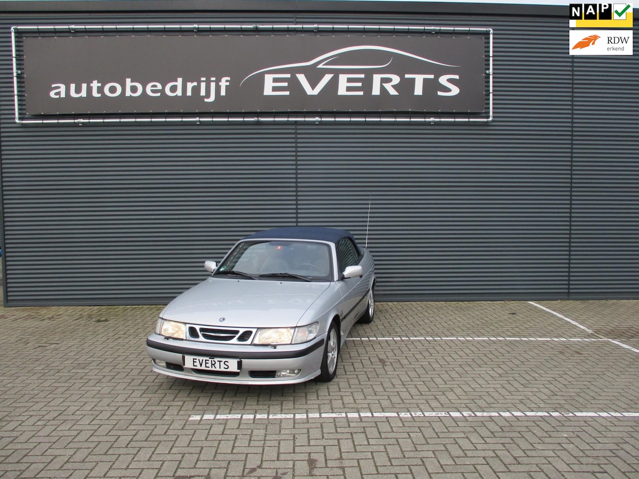 Saab 9-3 Cabrio - 2.0t Anniversary zeer compleet met boekjes nu scherpe winter meeneem prijs - AutoWereld.nl