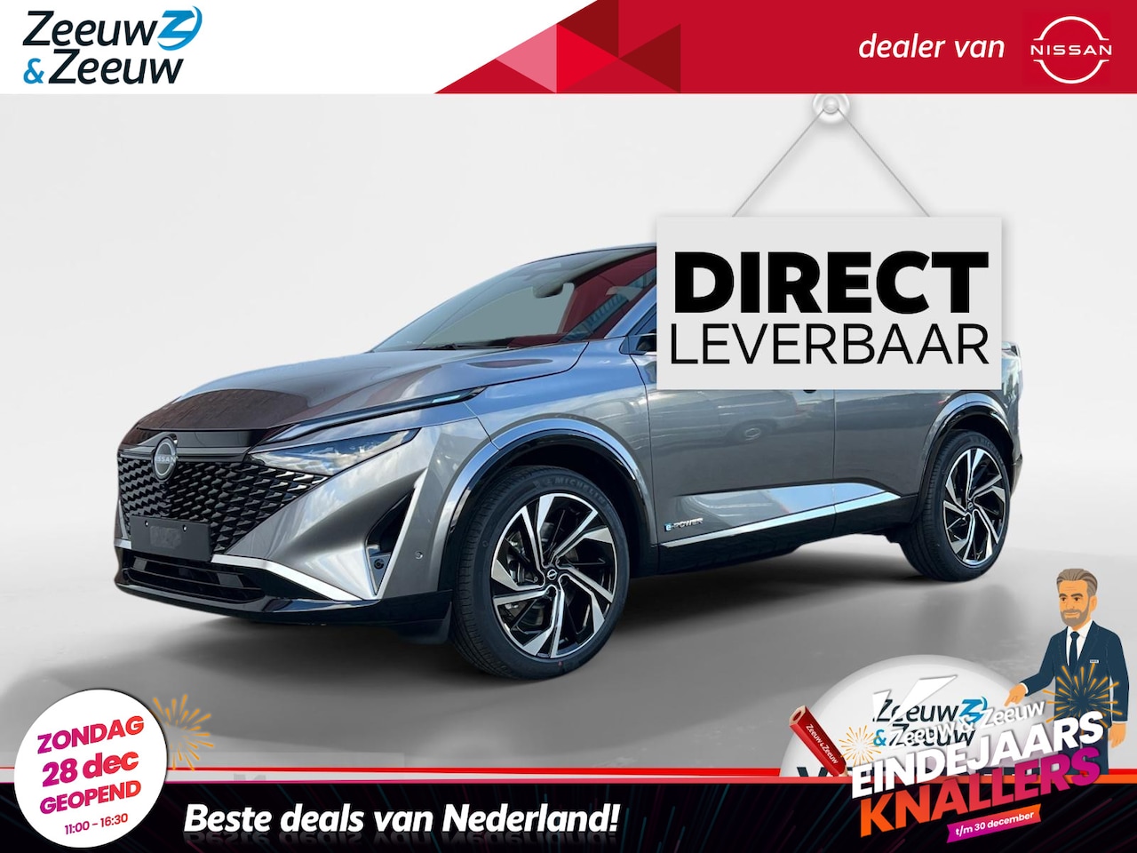 Nissan Qashqai - 1.5 e-Power Tekna Plus | DE NIEUWE GENERATIE E-POWER| DIRECT LEVERBAAR | €1500,- KORTING | - AutoWereld.nl