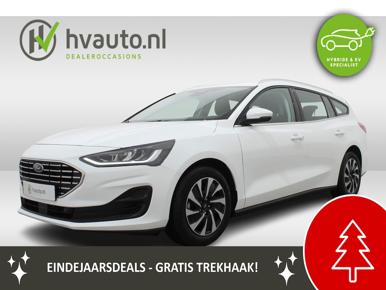Ford Focus Wagon - 1.0 ECOBOOST HYBRID 125PK TITANIUM | Trekhaak | Navi | Winterpakket | PDC v/a - AutoWereld.nl