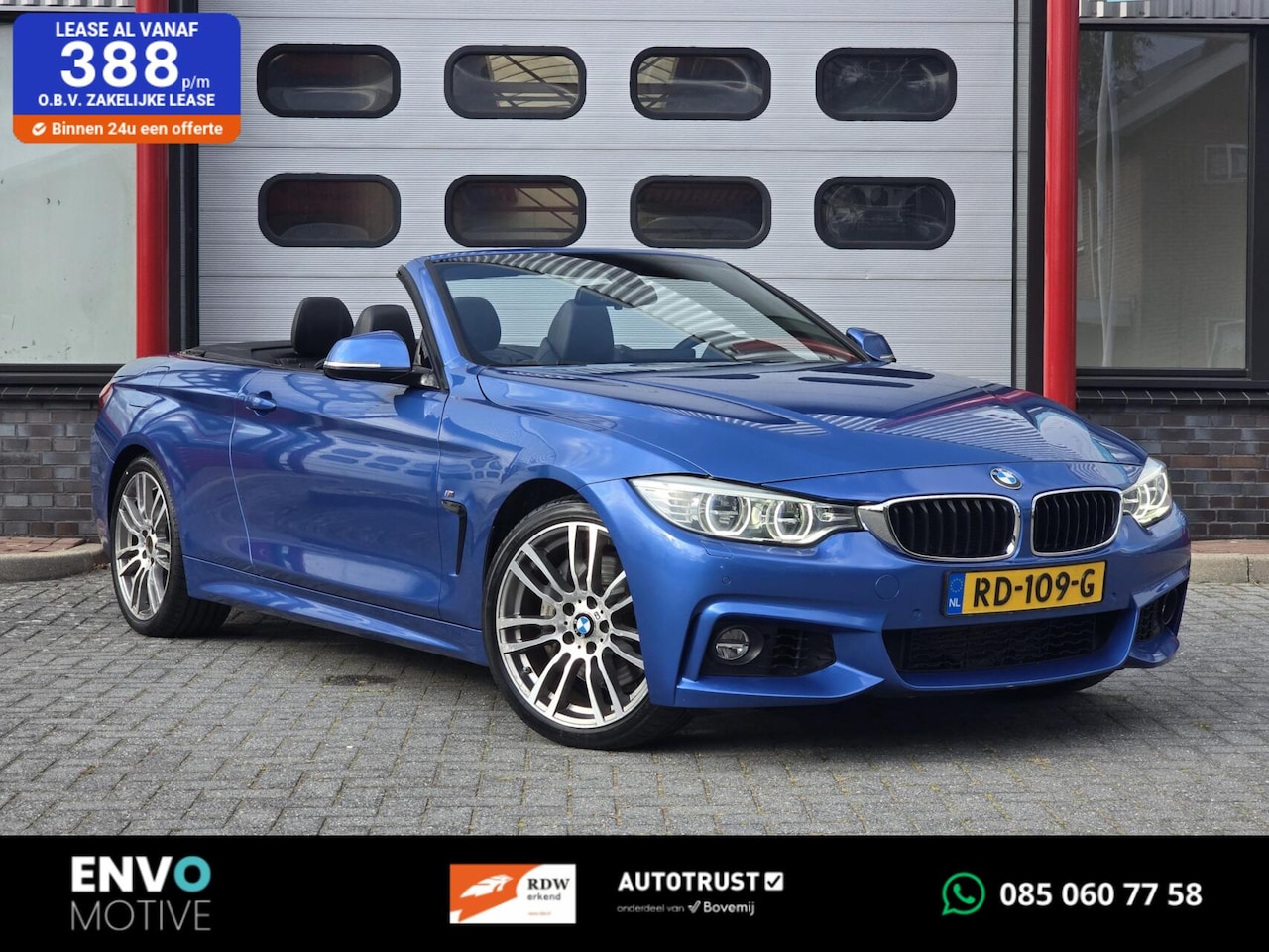 BMW 4-serie Cabrio - 435i xDrive Sport Clima/Xenon/Navi/H&K - AutoWereld.nl