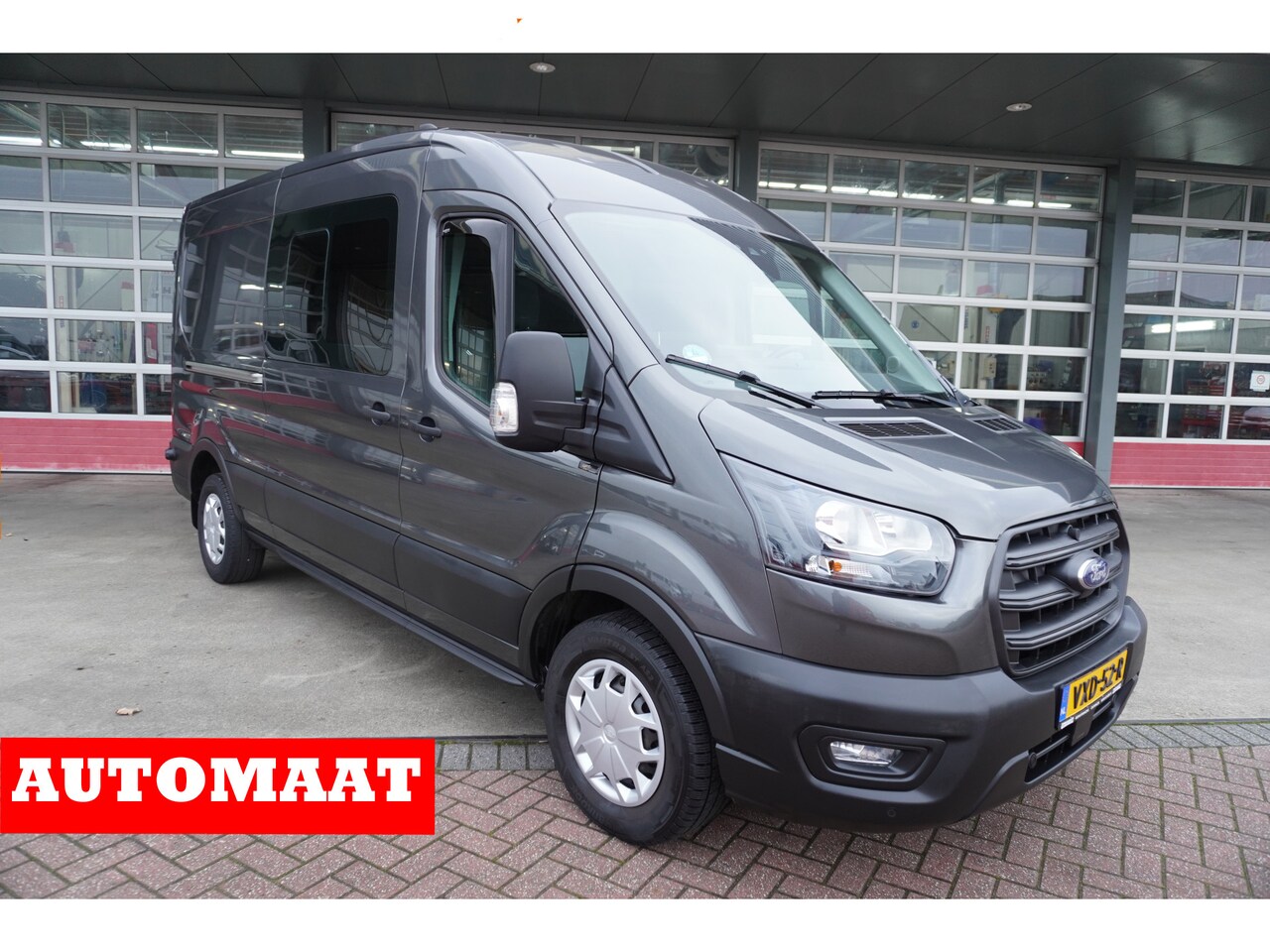 Ford Transit - 350L 2.0 TDCI L3H2 Dubbelcabine Trend Automaat nr. V049 | Airco | Cruise | Navi | Camera - AutoWereld.nl