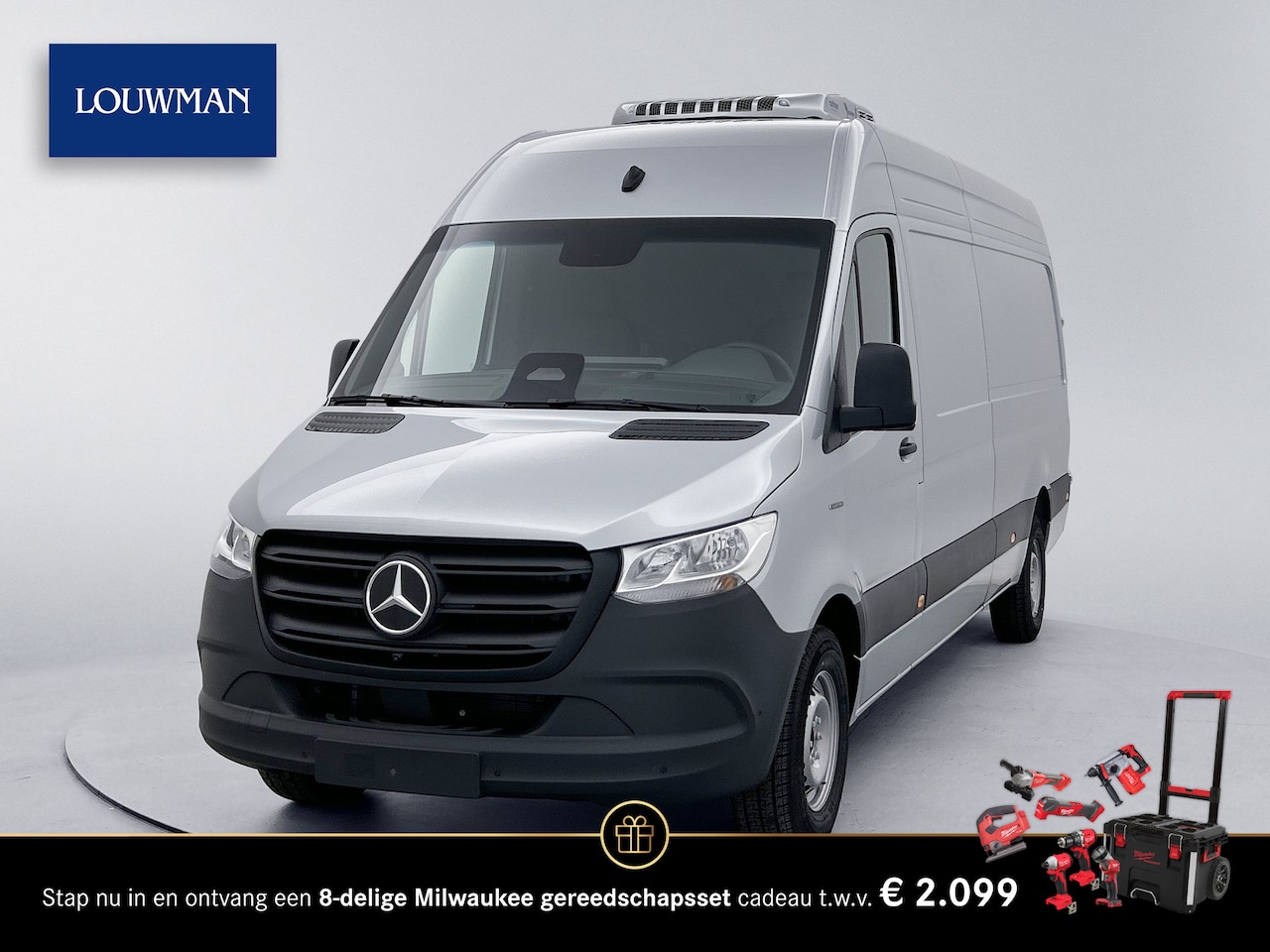 Mercedes-Benz eSprinter - L3H2 420 113kwh RWD PRO Koel Vries Combinatie | DC laden 115KW | 270 graden deuren | - AutoWereld.nl