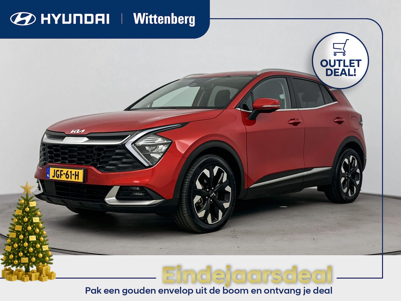 Kia Sportage - 1.6 T-GDi PLUG-IN HYBRID AWD DYNAMICPLUSLINE | OUTLETDEAL! | SoH 99% | NAVI | CLIMA | CRUI - AutoWereld.nl