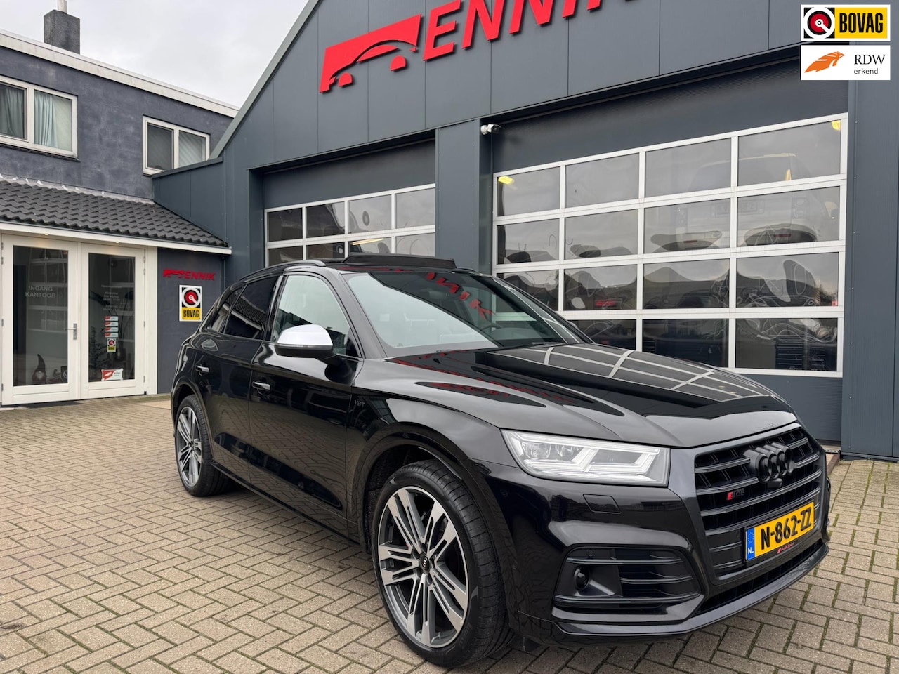 Audi Q5 SQ5 - 3.0 TFSI quattro Pro Line Plus / Pano / Top View / Airsusp. / Panther black Pearl eff . - AutoWereld.nl