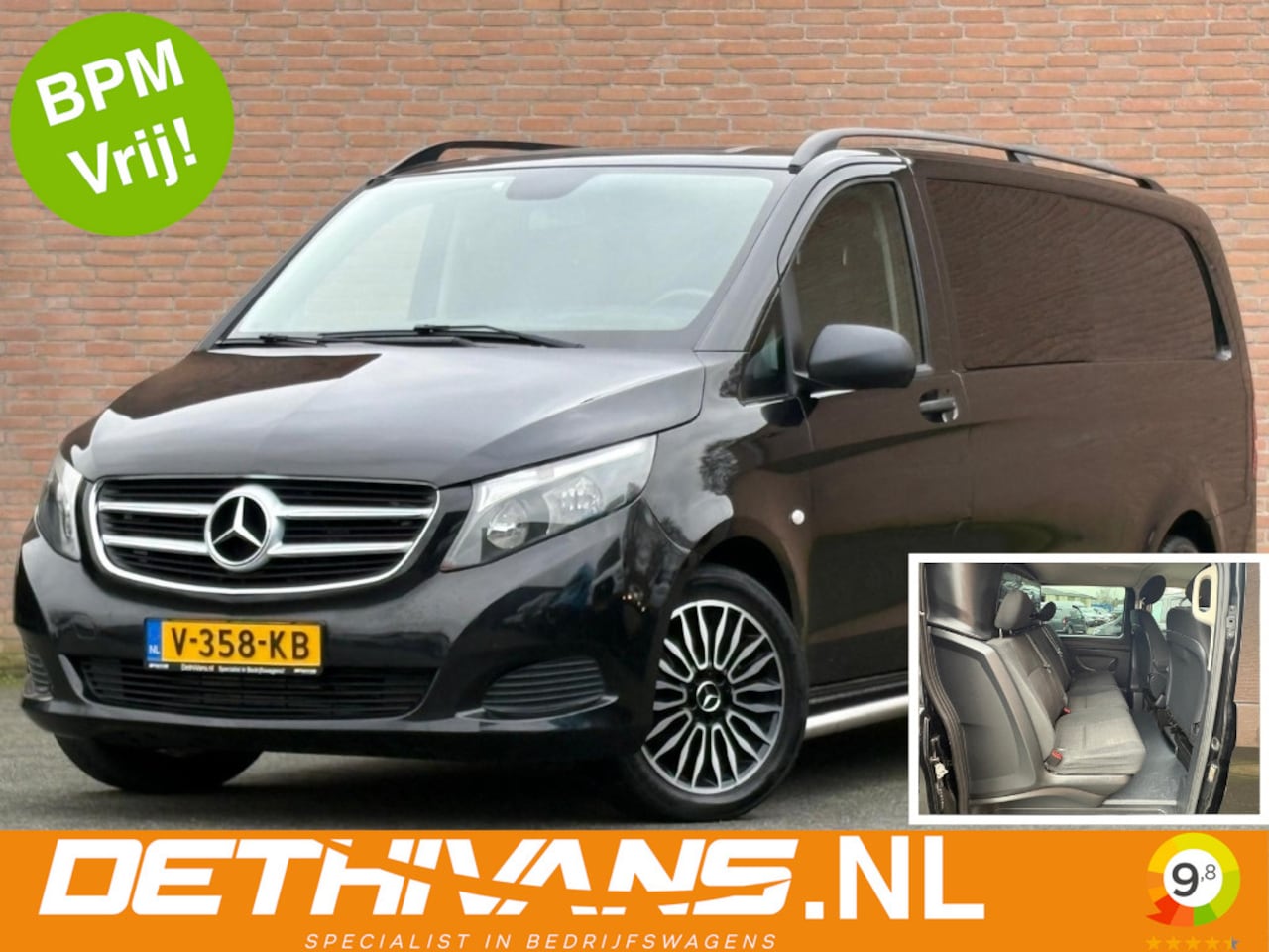 Mercedes-Benz Vito - 114CDI 136PK DubbelCabine / 7G-Tronic / Cruisecontrol / euro6 - AutoWereld.nl