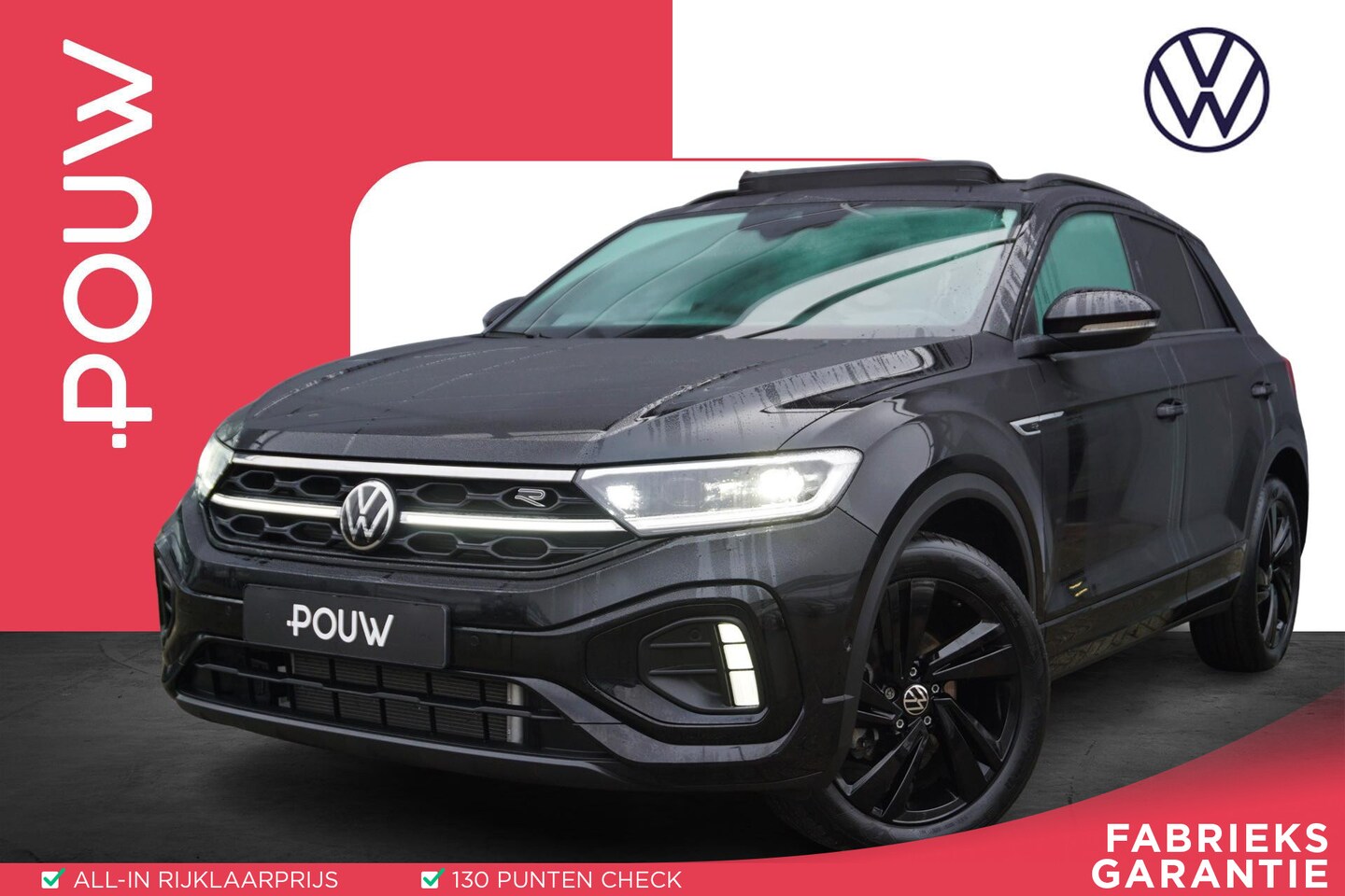 Volkswagen T-Roc - 1.5 TSI 150pk DSG R-Line | Panoramadak | Trekhaak | Keyless | Achteruitrijcamera | - AutoWereld.nl