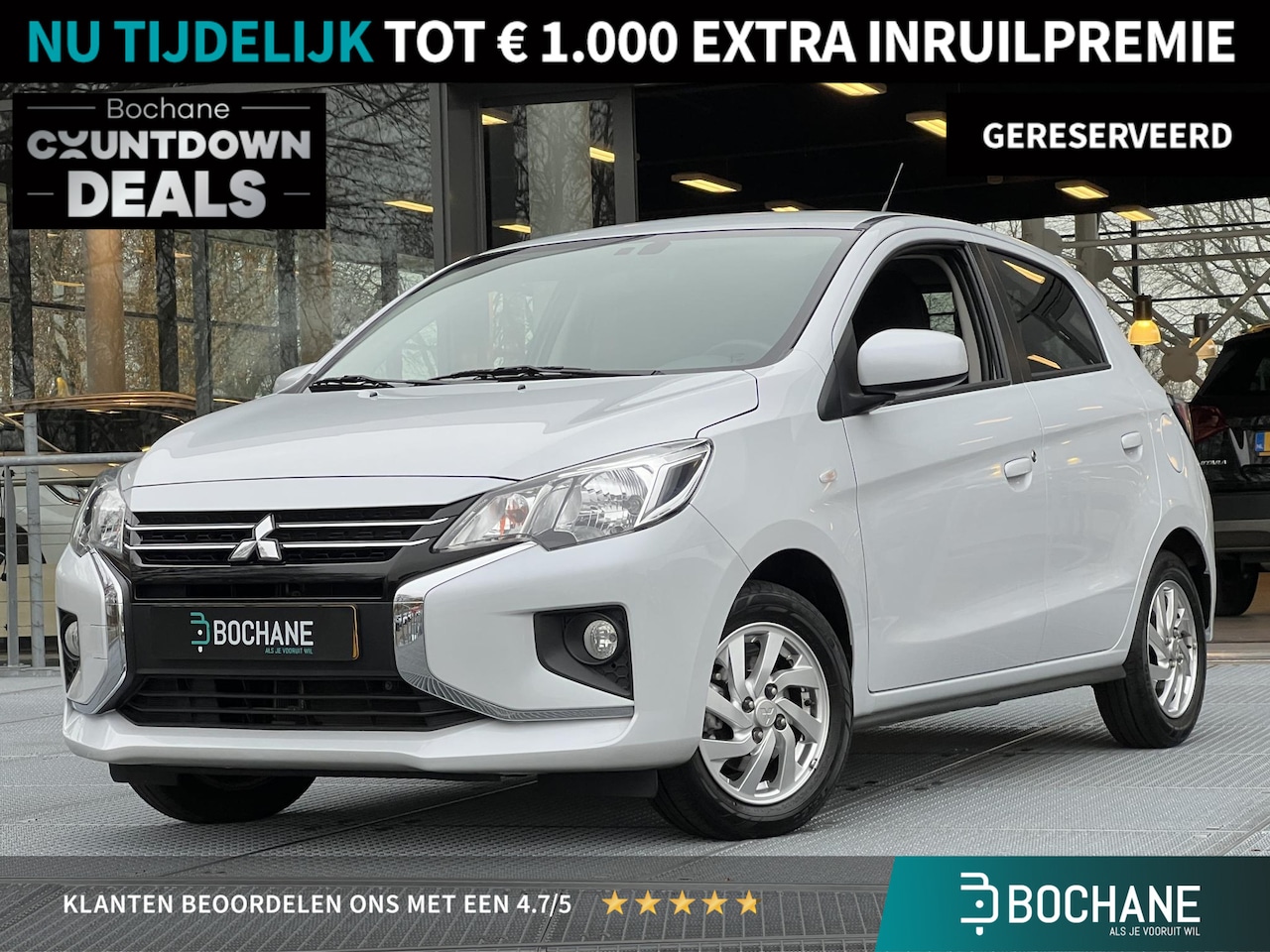 Mitsubishi Space Star - 1.2 Dynamic | Navigatie via Carplay/Android | Achteruitrijcamera | Cruise Control | Fabrie - AutoWereld.nl