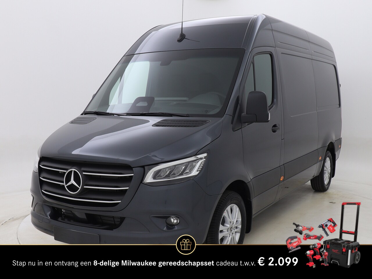 Mercedes-Benz Sprinter - 319CDI 190PK Automaat L2H2 RWD Select | BPM Vrij | 3,5t trekhaak voorbereiding | - AutoWereld.nl